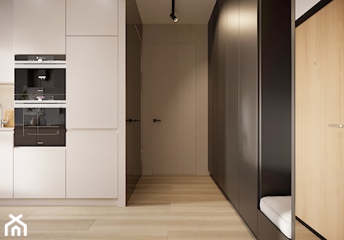 Mieszkanie z męskim akcentem - Hol / przedpokój, styl nowoczesny - zdjęcie od white wall studio