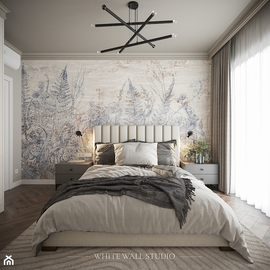Uproszczona klasyka - Sypialnia, styl nowoczesny - zdjęcie od white wall studio