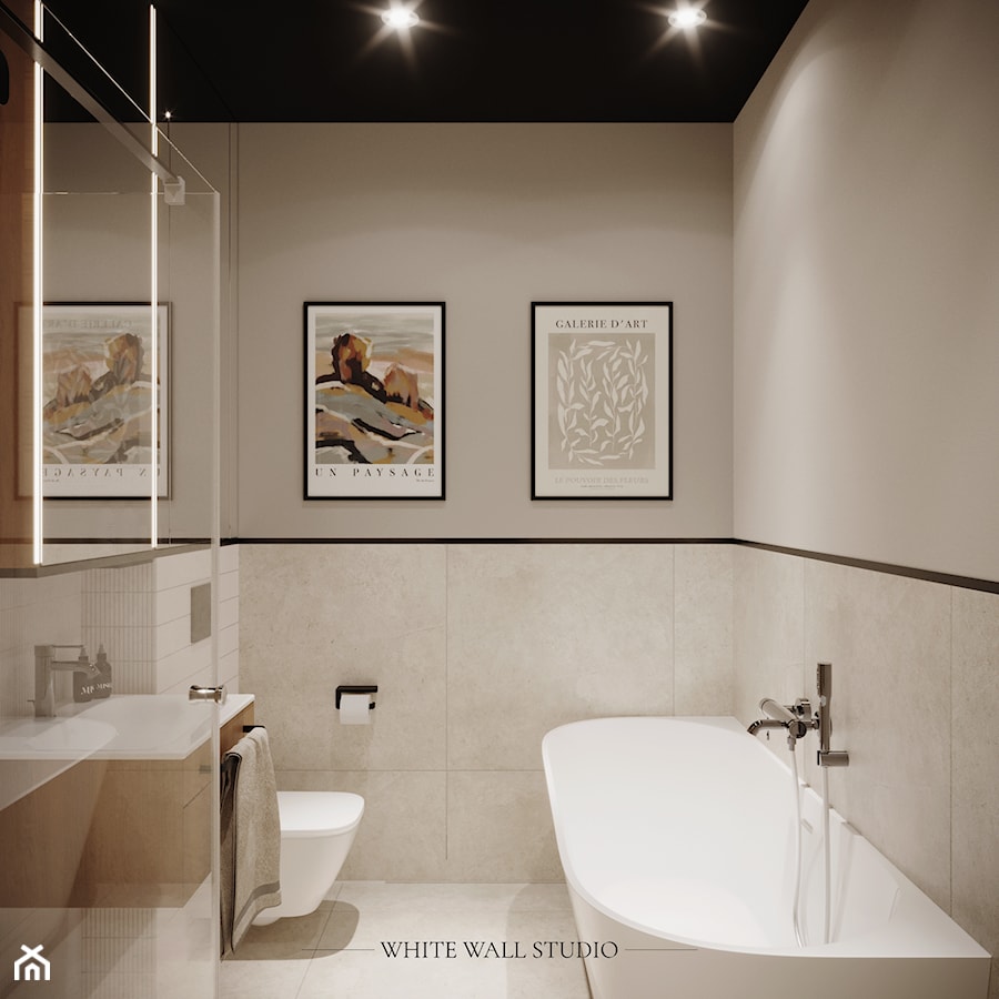 Przytulność w stylu Japandi - Łazienka, styl minimalistyczny - zdjęcie od white wall studio