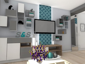 Mieszkanie w Rzeszowie II - Salon, styl skandynawski - zdjęcie od MN Pracownia Projektowa