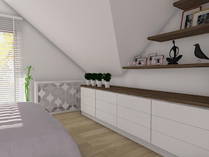 Mieszkanie w Rzeszowie III 1/2017 - Sypialnia, styl nowoczesny - zdjęcie od MN Pracownia Projektowa