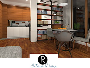 jadalnia salon kuchnia - zdjęcie od KATARZYNA ROŻEK R-INTERIOR DESIGN projektowanie wnętrz