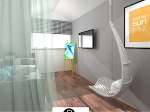 Pokój nastolatka na poddaszu - zdjęcie od KATARZYNA ROŻEK R-INTERIOR DESIGN projektowanie wnętrz