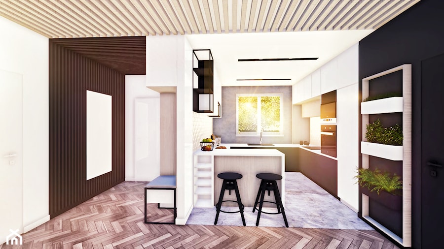 Kuchnia otwarta - zdjęcie od Maven Studio Architektura Wnętrz