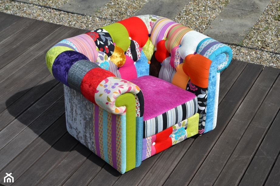 Fotel Chesterfield patchwork - zdjęcie od HM Manufaktura Mebli - Homebook