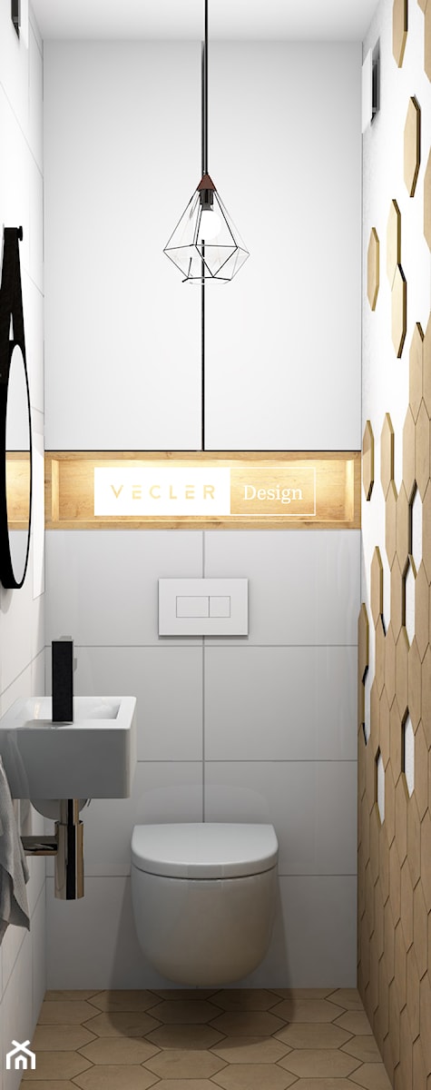 Toaleta z efektem WOW - Łazienka, styl nowoczesny - zdjęcie od Vecler Design