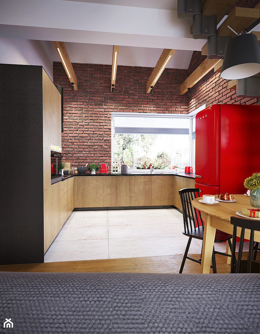 Dom jednorodzinny w stylu industrialnym - Kuchnia, styl industrialny - zdjęcie od Dobra Projektownia