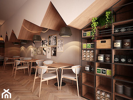 Aranżacje wnętrz - Wnętrza publiczne: Projekt wnętrz restauracji "HOUSE OF COFFEE" - archi group. Przeglądaj, dodawaj i zapisuj najlepsze zdjęcia, pomysły i inspiracje designerskie. W bazie mamy już prawie milion fotografii!