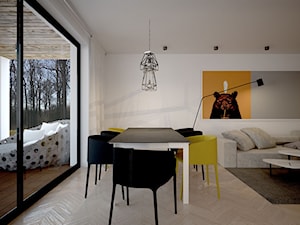 Projekt salonu w domu jednorodzinnym w Bytomiu - Salon, styl nowoczesny - zdjęcie od archi group