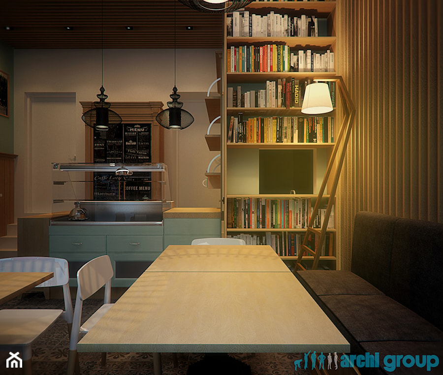 Projekt wnętrz kawiarni "Migdałowa" w Bytomiu - zdjęcie od archi group