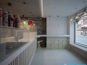 Projekt wnętrz lodziarni GELATO STUDIO w Gliwicach. - zdjęcie od archi group