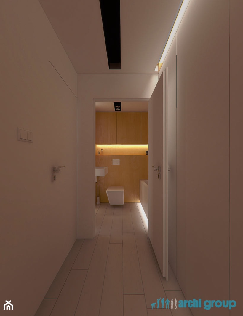 Projekt wnętrz łazienki w mieszkaniu w Bytomiu - Łazienka, styl nowoczesny - zdjęcie od archi group