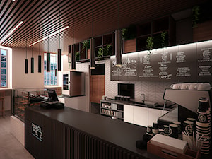 Projekt wnętrz restauracji "HOUSE OF COFFEE" w Tarnowskich Górach