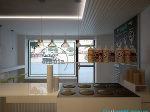 Projekt wnętrz lodziarni GELATO STUDIO w Gliwicach - zdjęcie od archi group