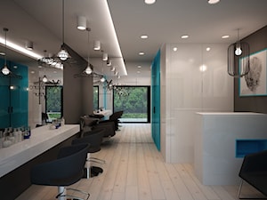 Projekt wnętrz salonu fryzjerskiego "Manufaktura Fryzur" - zdjęcie od archi group