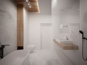 Projekt wnętrz łazienek w domu jednorodzinnym w Świętochłowicach - zdjęcie od archi group