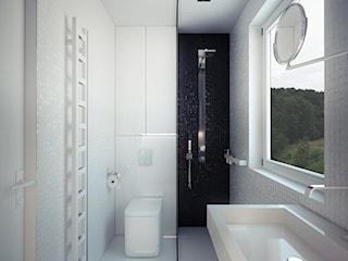 Projekt wnętrza łazienki w domu jednorodzinnym