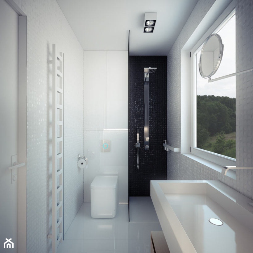Projekt wnętrza łazienki w domu jednorodzinnym - Łazienka, styl nowoczesny - zdjęcie od archi group