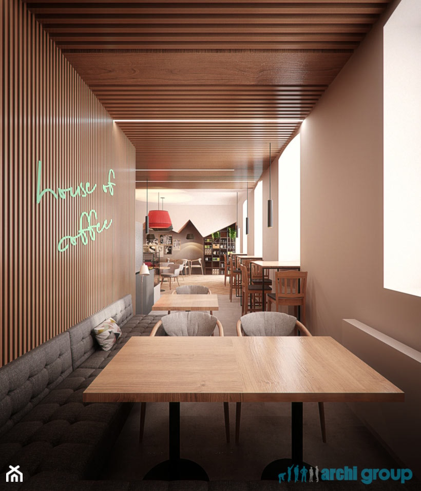 Projekt wnętrz restauracji "HOUSE OF COFFEE" - zdjęcie od archi group
