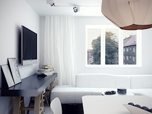 Projekt wnętrza pokoju dziennego w mieszkaniu - Salon, styl nowoczesny - zdjęcie od archi group