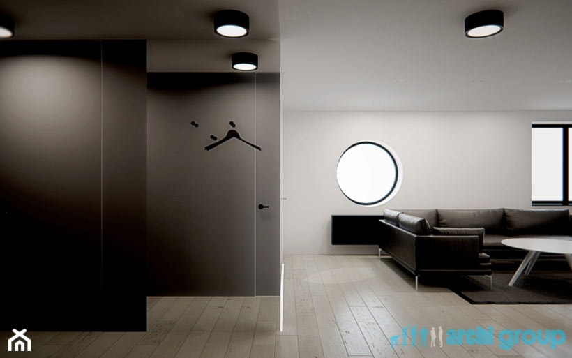 Projekt wnętrza salonu w mieszkaniu w Tarnowskich Górach - Salon, styl nowoczesny - zdjęcie od archi group