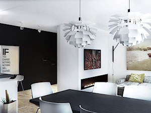 Projekt wnętrz apartamentu w Katowicach - Salon, styl nowoczesny - zdjęcie od archi group