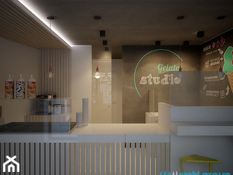 Aranżacje wnętrz - Wnętrza publiczne: Projekt wnętrz lodziarni GELATO STUDIO w Gliwicach. - archi group. Przeglądaj, dodawaj i zapisuj najlepsze zdjęcia, pomysły i inspiracje designerskie. W bazie mamy już prawie milion fotografii!