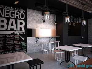 Projekt wnętrz lokalu gastronomicznego "Negro Bar" - Wnętrza publiczne, styl nowoczesny - zdjęcie od archi group