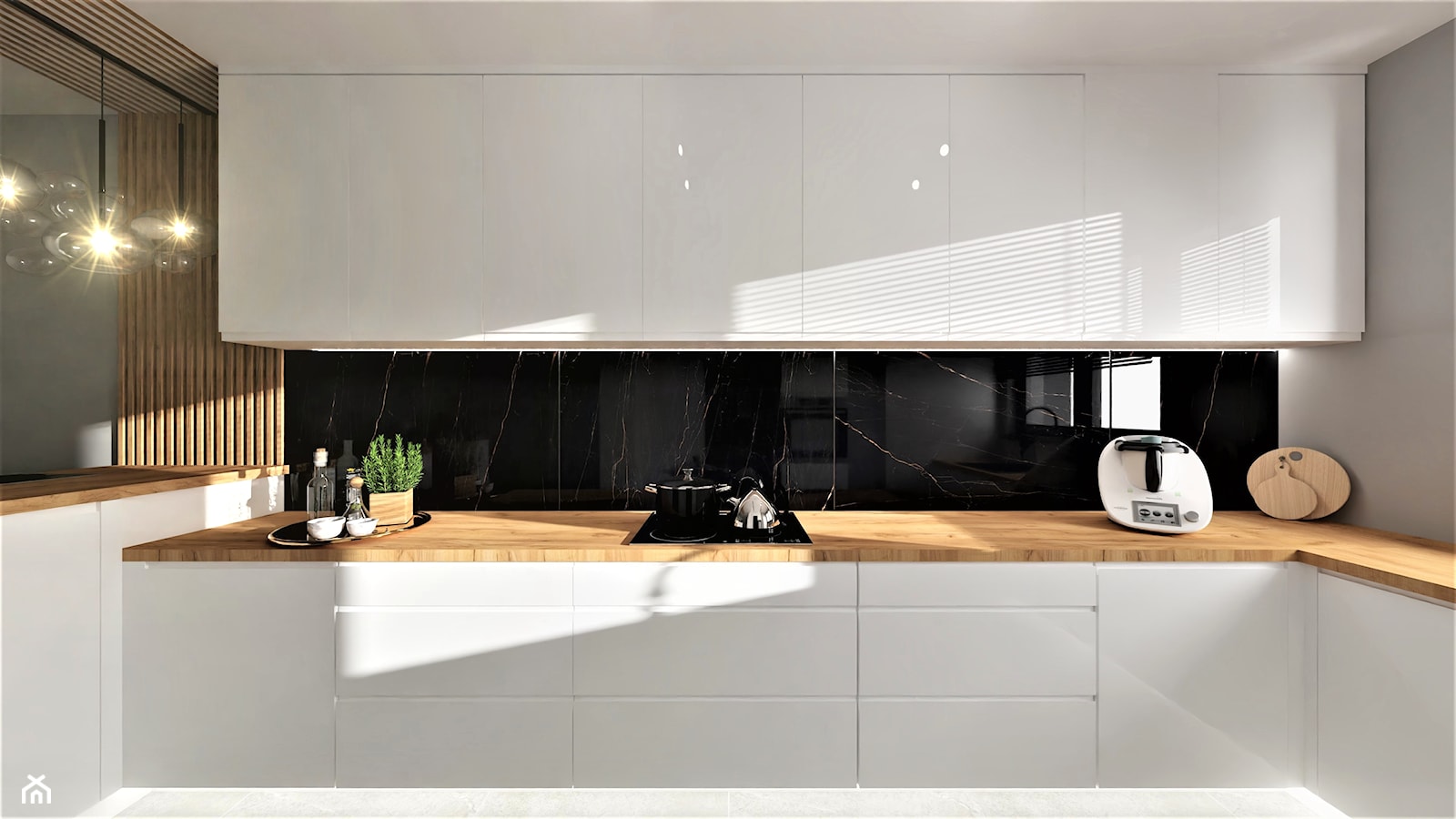 Kuchnia biały lakier - zdjęcie od Ecletic Pracownia Architektury - Homebook