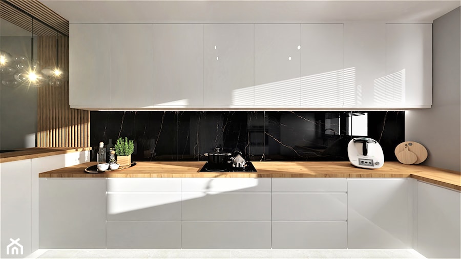 Kuchnia biały lakier - zdjęcie od Ecletic Pracownia Architektury