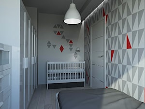 MAŁE MIESZKANIE W KRAKOWIE - Sypialnia, styl nowoczesny - zdjęcie od AFG STUDIO