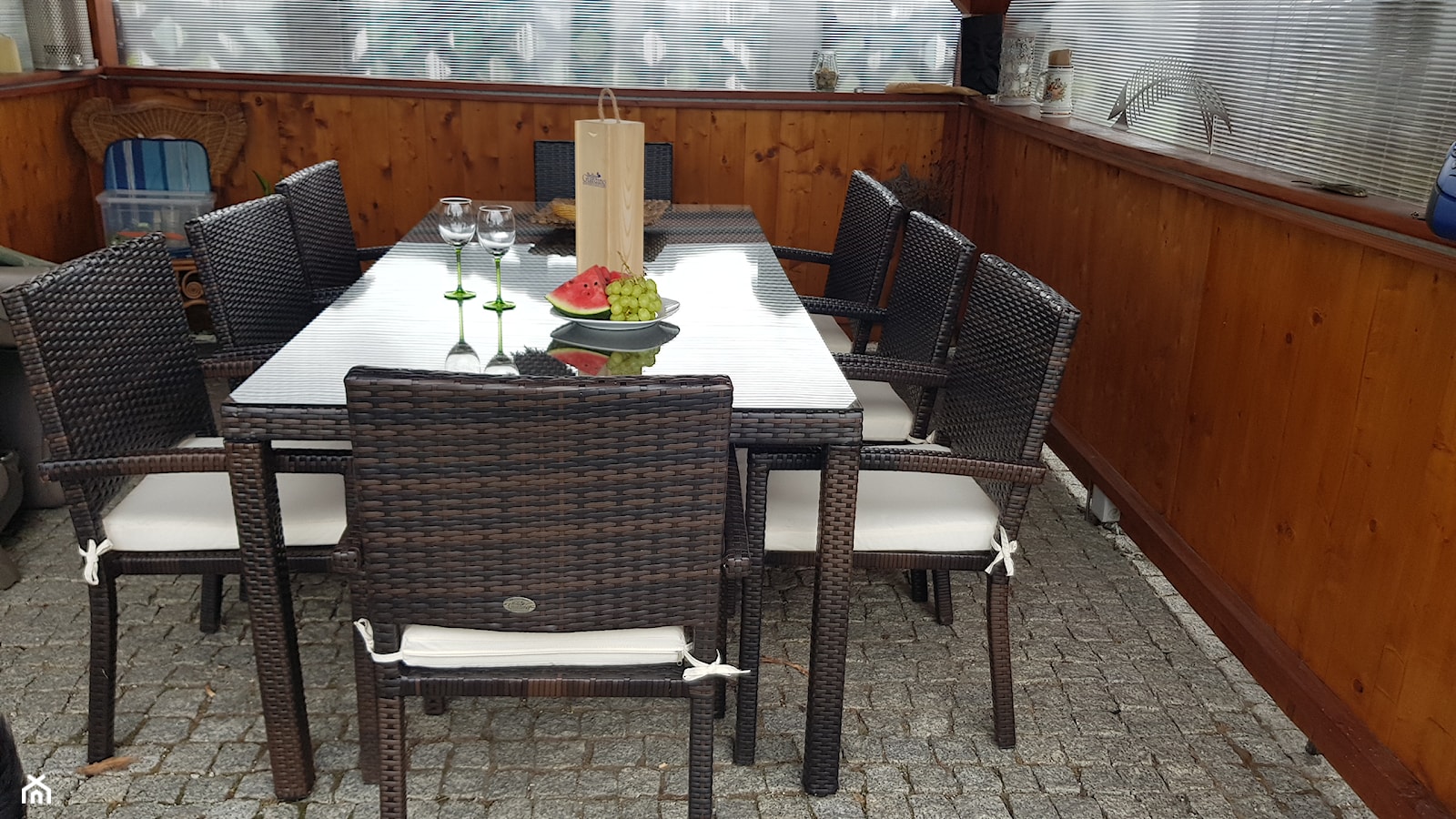 Duży zestaw stołowy OMBROSO dla 8 osób - zdjęcie od Bello Giardino - Homebook