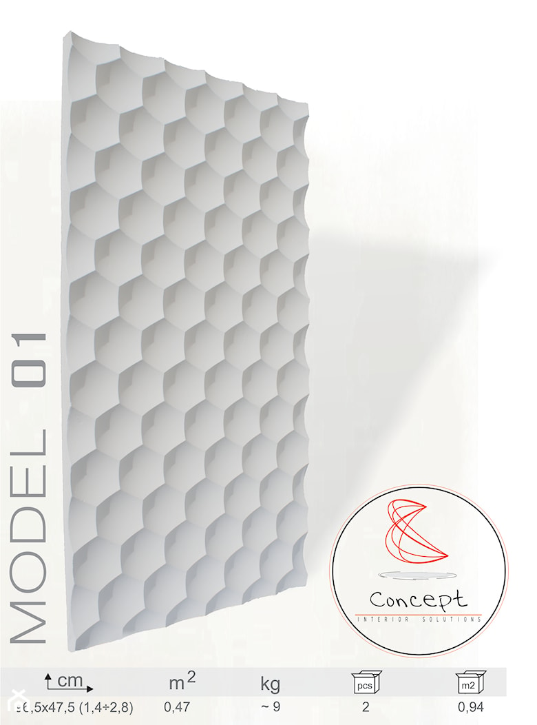 Panel gipsowy Concept - zdjęcie od Concept_InteriorSolutions - Homebook