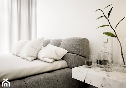 Wilanów, Warsaw 2015 - Mała sypialnia, styl minimalistyczny - zdjęcie od Fuss Studio