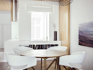 Piotrkowska, Lódź, 2014 - Średnia szara jadalnia w salonie, styl nowoczesny - zdjęcie od Fuss Studio