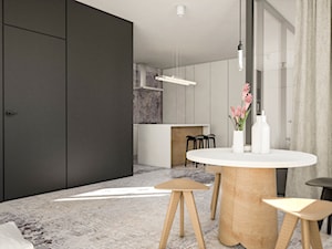 Loft, Łódź 2015 - Mała jadalnia w salonie, styl industrialny - zdjęcie od Fuss Studio