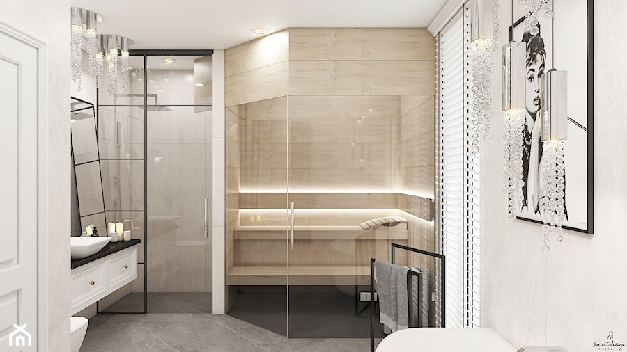 Łazienka z sauna - zdjęcie od Smart Design Sara Tokarczyk