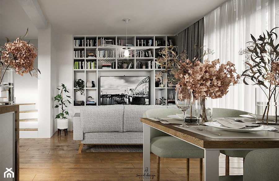 nowoczesny salon/dom bliźniak - zdjęcie od Smart Design Sara Tokarczyk