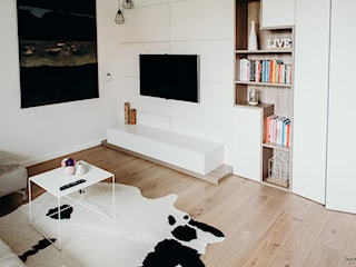 Salon w stylu - nowoczesny minimalizm