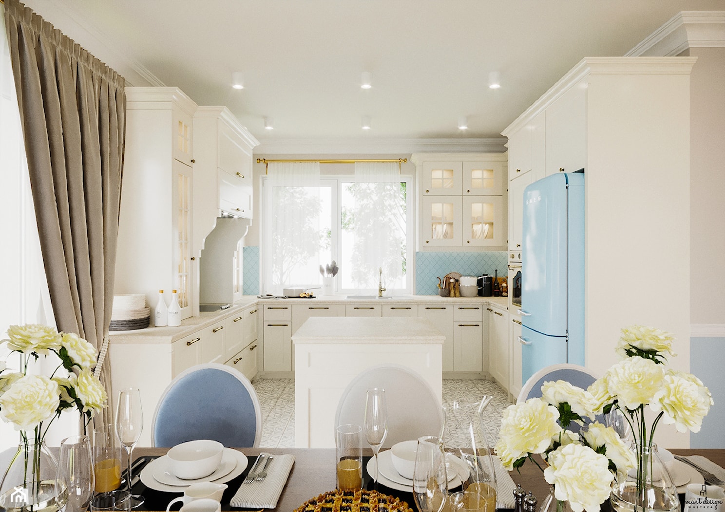 Kuchnia w stylu klasycznym/dom prowansalski - zdjęcie od Smart Design Sara Tokarczyk - Homebook