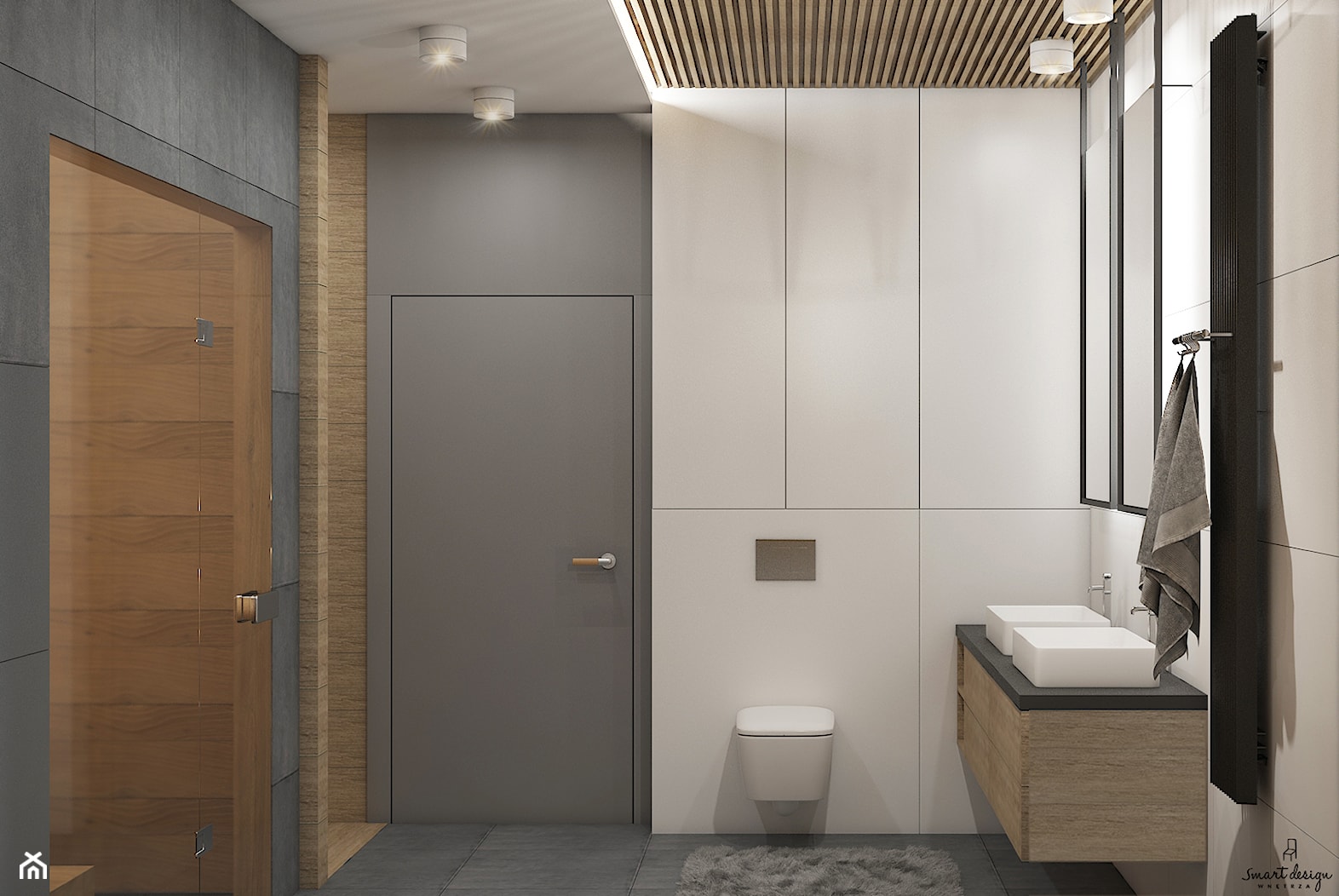 Łazienka z sauną - zdjęcie od Smart Design Sara Tokarczyk - Homebook
