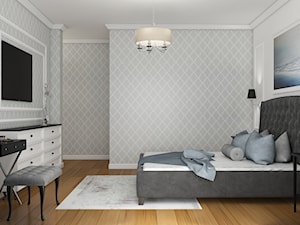 Sypialnia w stylu klasycznym, wzorowana na Amerykańskich Willach. - zdjęcie od Smart Design Sara Tokarczyk