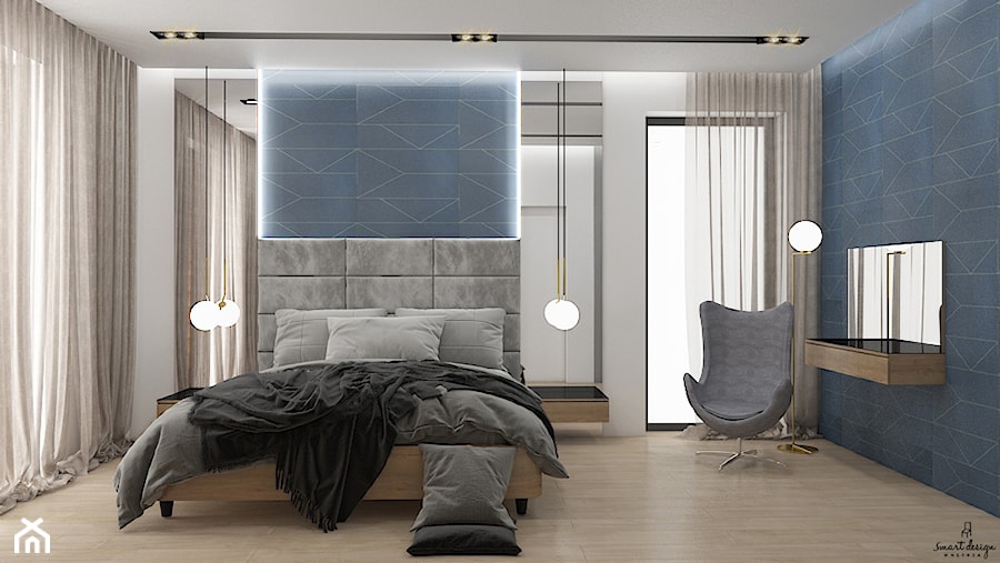 Nowoczesna sypialnia dom pod Toruniem - zdjęcie od Smart Design Sara Tokarczyk