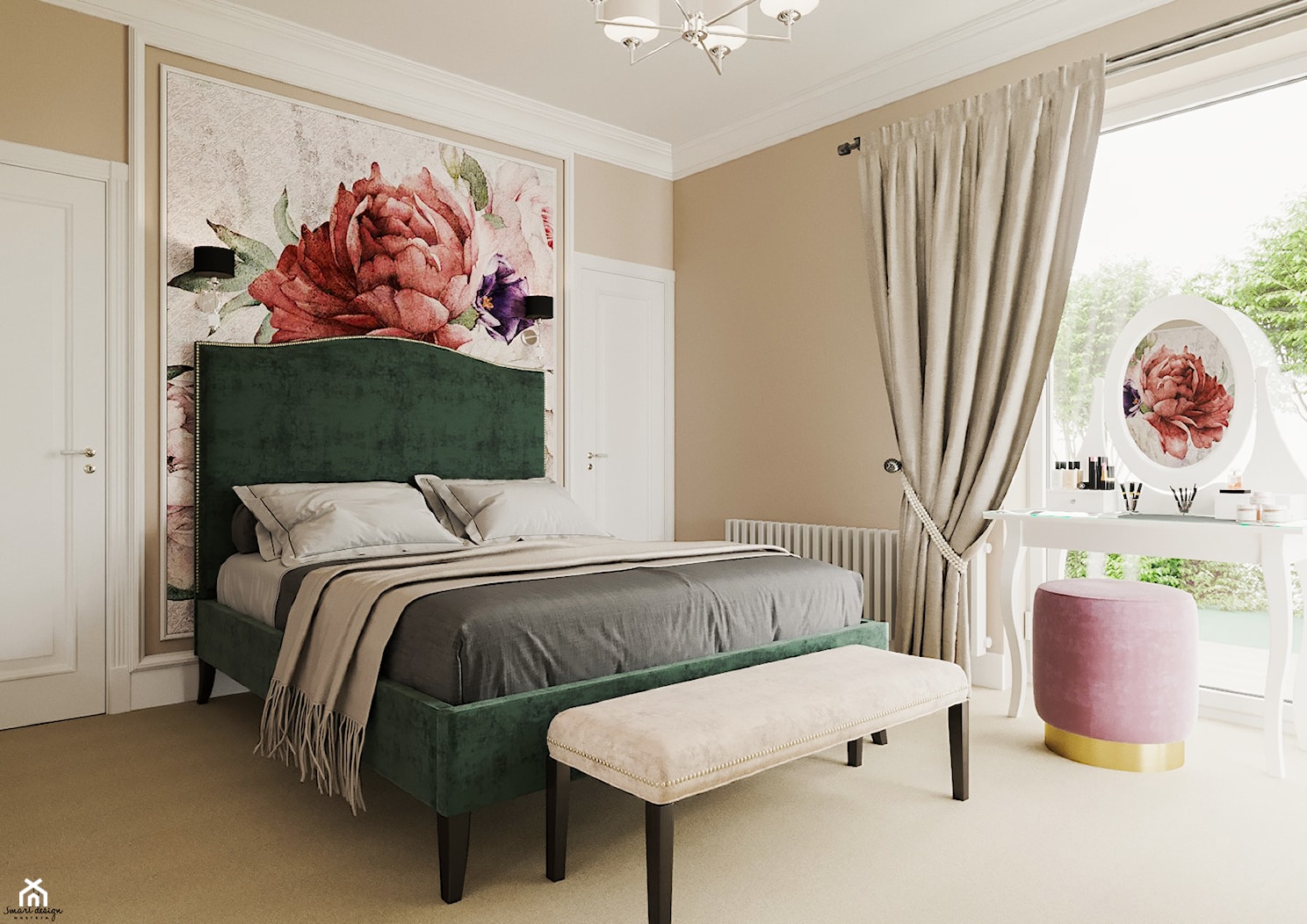 Sypialnia w stylu prowansalskim - zdjęcie od Smart Design Sara Tokarczyk - Homebook