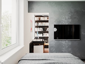 Nowoczesna sypialnia połączona z gabinetem - zdjęcie od Smart Design Sara Tokarczyk