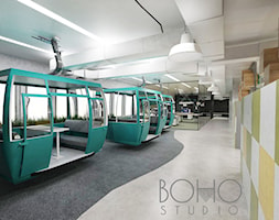 Alternatywne miejsce do pracy w przestrzeni biurowej - Kolejka Elka z parku Śląskiego - zdjęcie od BOHO STUDIO - Homebook