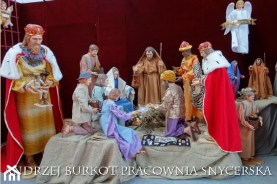 Drewniane figury do szopki bożonarodzeniowej w rożnej skali - zdjęcie od Andrzej Burkot Pracownia Snycerska - Homebook