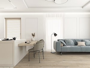 Minimalistyczny salon - zdjęcie od NUBE Interiors