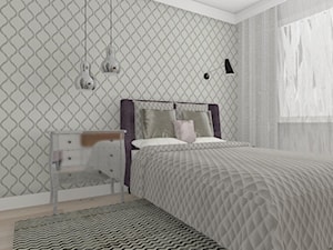 sypialnia w stylu nowojorskim z akcentami glamour - zdjęcie od Bi Studio Barbara Ryżyńska