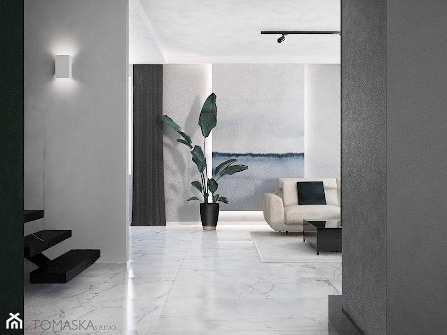 Elegancja marmuru - Salon, styl nowoczesny - zdjęcie od Tomaska Studio